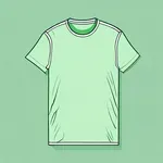 plain light green t-shirt image